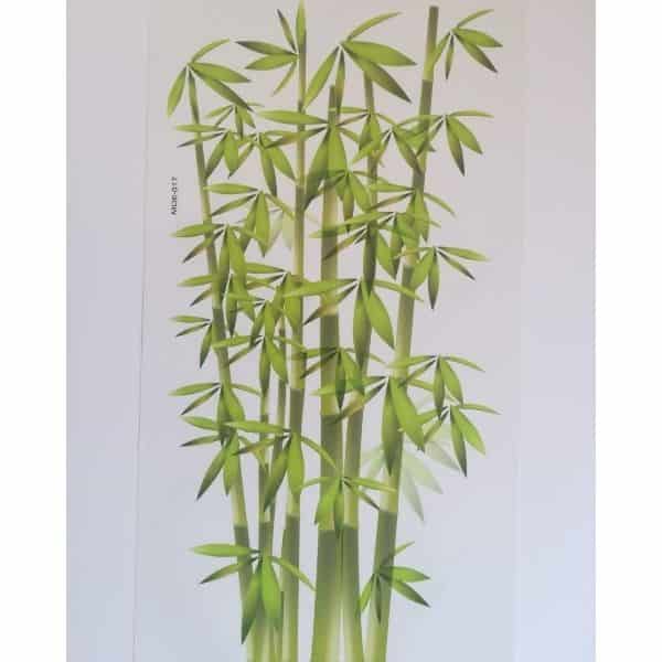 Bambuszmintás dekorációs falmatrica - csempematrica