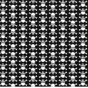 Fehér koponyák öntapadós tapéta Gekkofix ontapadostapeta.eu