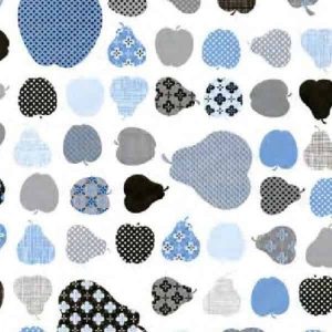 Kék almák körték öntapadós tapéta Gekkofix ontapadostapeta.eu