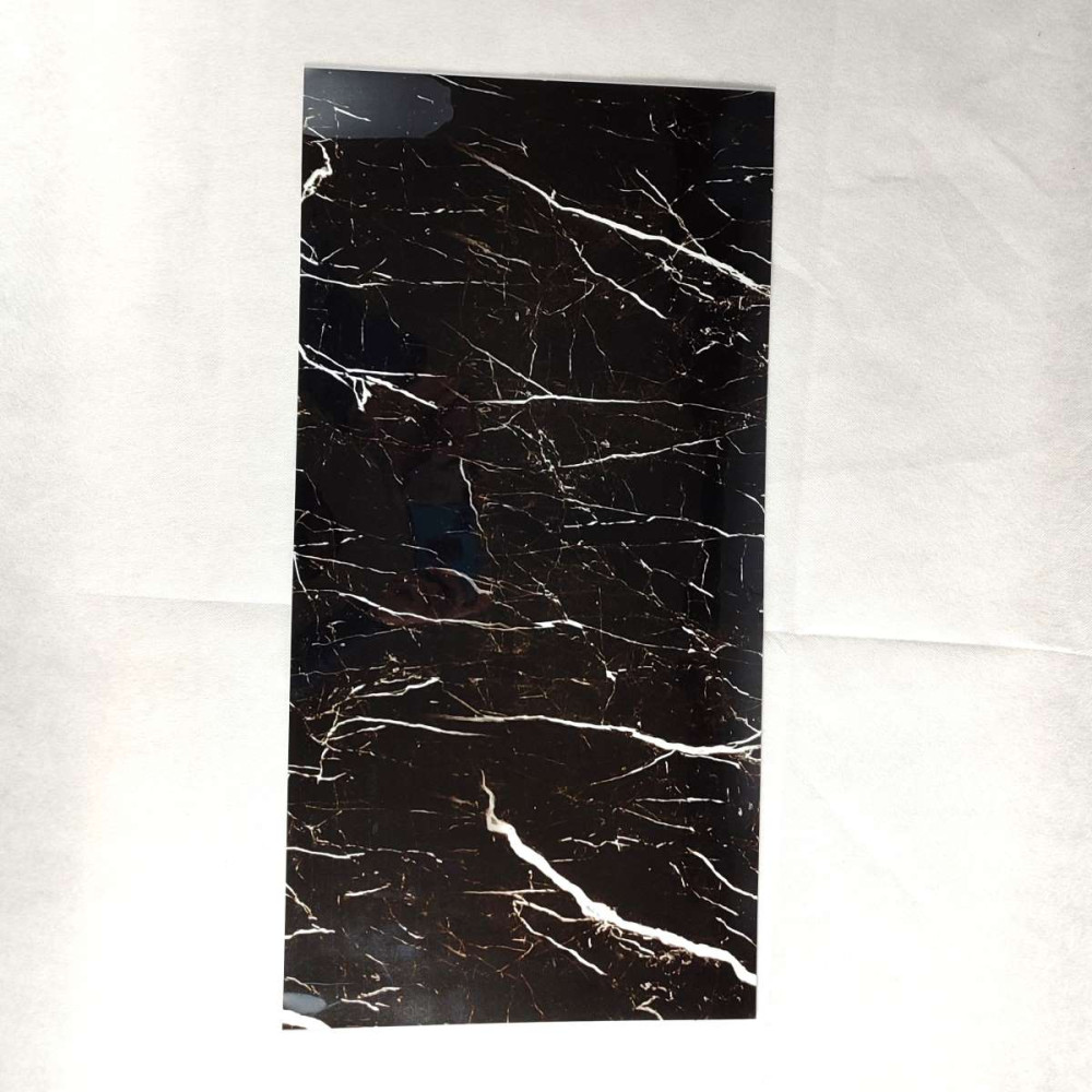 Fekete márványmintás öntapadós falpanel 30x60cm - Image 2