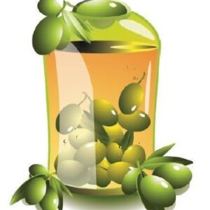 Olívaolajos üveg mintás öntapadós konyhai csempematrica 4db/szett 15x15cm