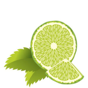 Zöld lime mintás öntapadós konyhai csempematrica 4db/szett 15x15cm