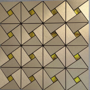 3D csempematrica arany sárga kövekkel 30x30cm