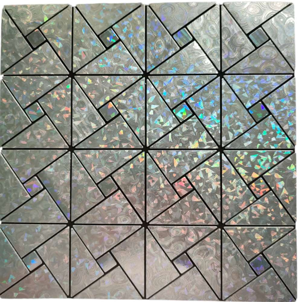 3D csempematrica színjátszó ezüst 30x30cm - Image 2