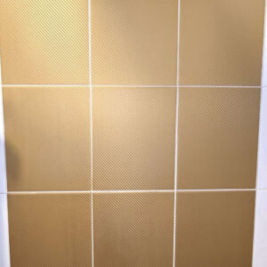 3D arany karbon csempematrica