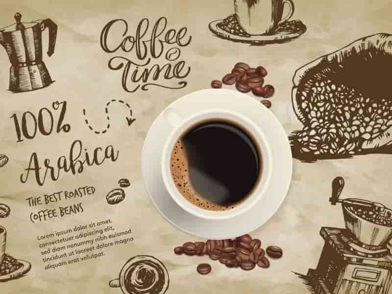 Coffee time konyhai falmatrica 90cmx60cm